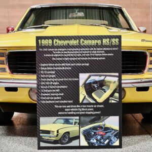 1969 Chevrolet Camaro RS/SS 396Ci/350Hp L34 V8 4-Speed Manual – Image 36